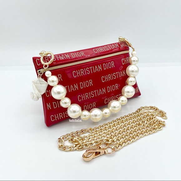 🆕 Dior Beauty Cosmetic Case to Crossbody Bag Purse, Lunar NY, Red, New Handbag - Picture 2 of 10